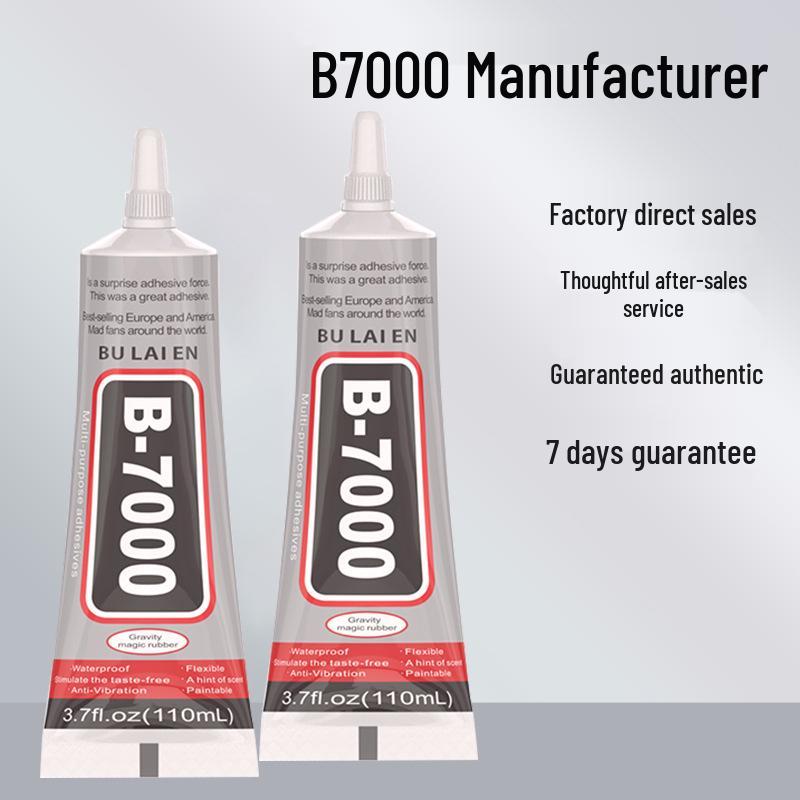 B7000 Needle-Applicator Adhesive for Mobile Screens, Jewelry, DIY Rhinestone Stickers, Transparent & Strong Glue