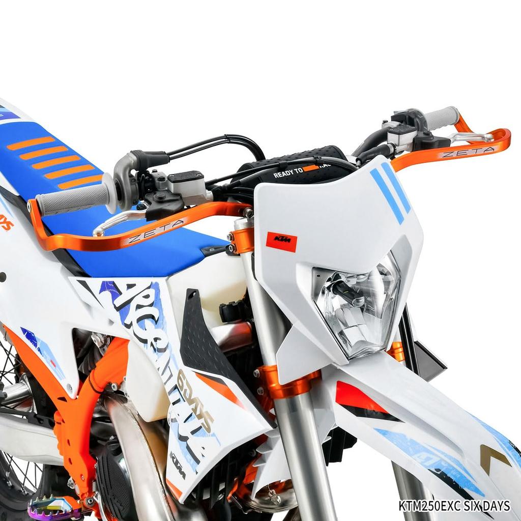 ZETA RACING Armor Handguards for Large Diameter Compatible Handlebar Inner Diameter Aluminum D8315 (28.6mm) Handlebars, (13.5~19mm), Orange,