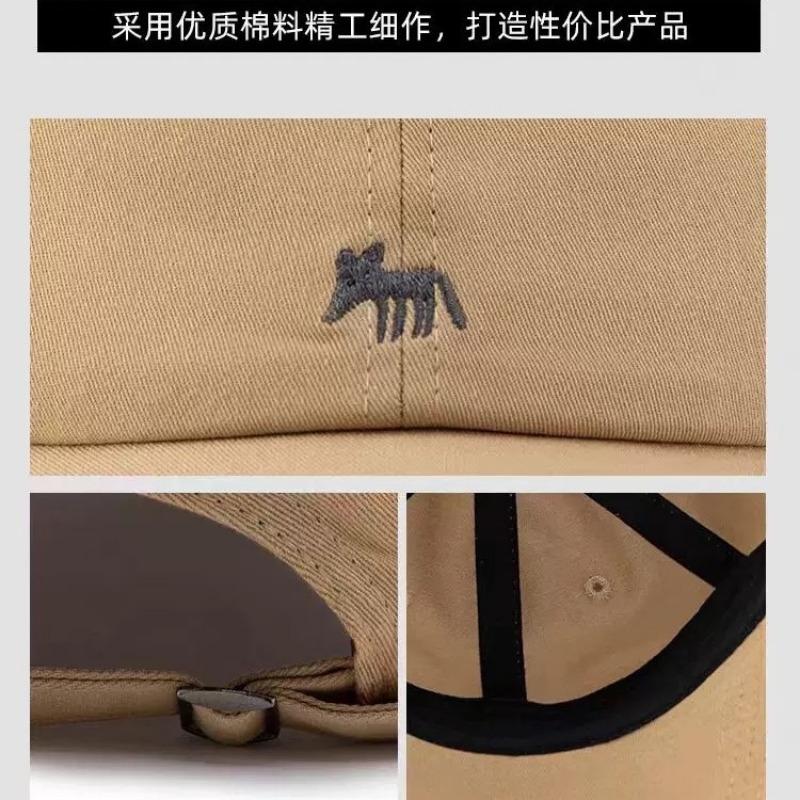 Little fox baseball cap female spring and autumn big head circumference showing face small peaked cap enlarged and deepened wide brim
