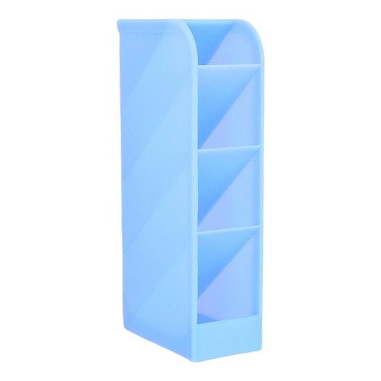 

Настольный держатель для ручек большой вместимости, стоячий, четыре отделения, матовая полировка, наклонное отделение, организация канцелярских товаров, гладкий край, школа, офис розовый