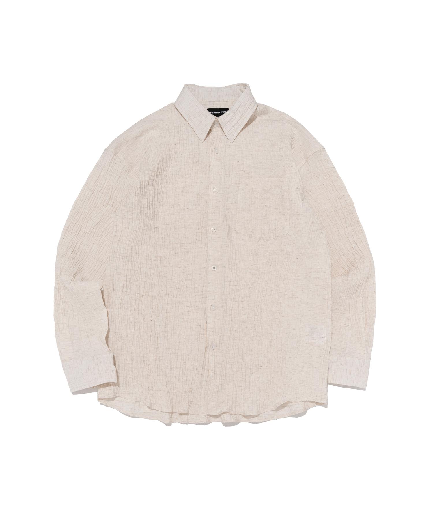 Ader Fits Summer Wrinkle Shirt (Ivory) Free