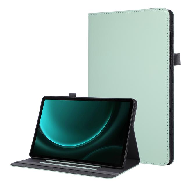 

Stand Case for Samsung Galaxy Tab S11 SM-X730 A11 A9 Plus X230 X210 S10Lite S9 FE X400 X520 X510 X710 Hand Support Leather Cover S10 FE SM-X520 X526 светло-зеленый