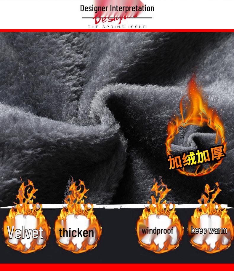 Чоловіча бавовняна вітрівка на флісовій підкладці - Осіння/Зимова тепла спортивна куртка для альпінізму.