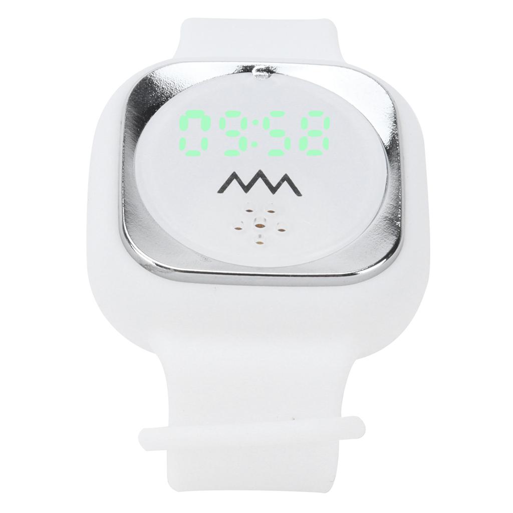 Ultrasonic Mosquito Repellent Bracelet with Time Display Anti Mosquito Wristband for Outdoor(Black )