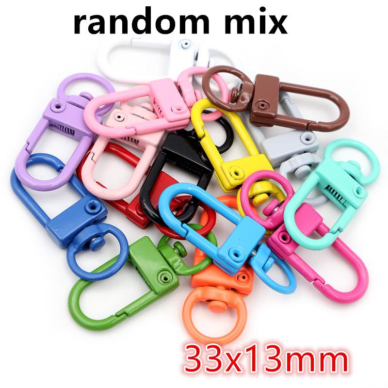 10pcs/lot Snap Lobster Clasp Hooks Gold Silver Plated DIY Jewelry Making Findings for Keychain Neckalce Bracelet Supplies