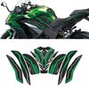 3D Gel Tank Pad Protector Knee Tank Side Protector Sticker Paint Protection for Ninja 1100SX 2020-2025 Motorcycle (Green) [Parallel Import]