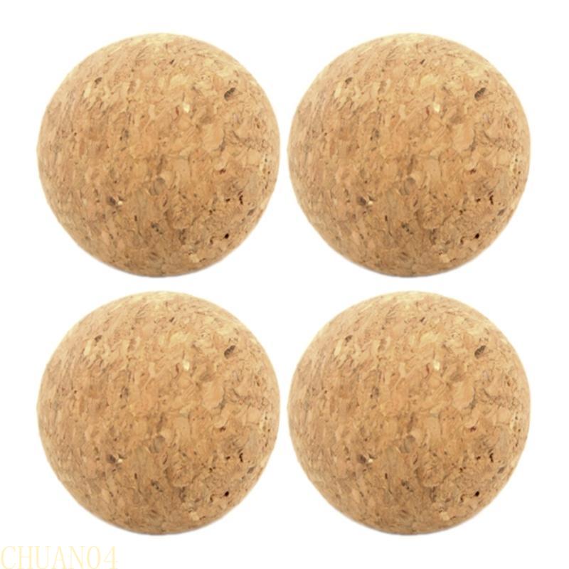 A1A2 4Pcs Football Table Natural Cork Foosballs Cork Foosball Table Soccer Sports Foosball Soccer Replacements