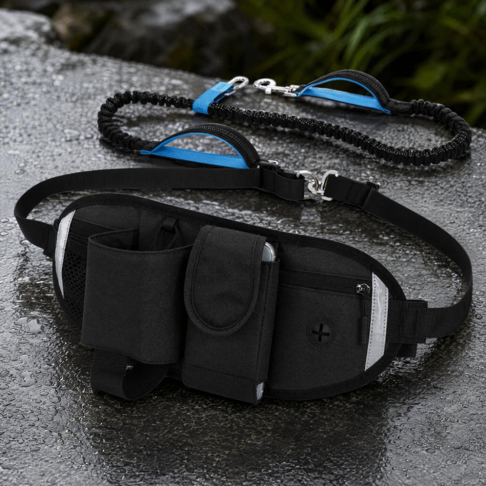 3pcs Zippered Closure Running Waist Bag Adjustable Strap Outdoor Waist Bag For Hiking