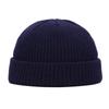1Pc Acrylic Fiber Casual Men's Short Fisherman Beanbie Hat Mini Autumn and Winter Warm Knitted Hats Hip Hop Hat