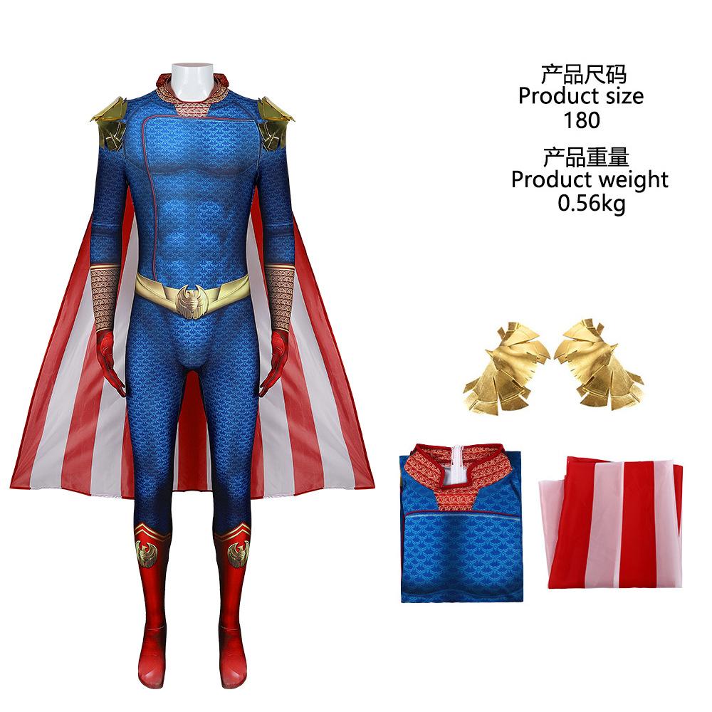 5 Black Robe Picket Motherland Cosplay Costume Superhero Stage Performance Costume Cloak