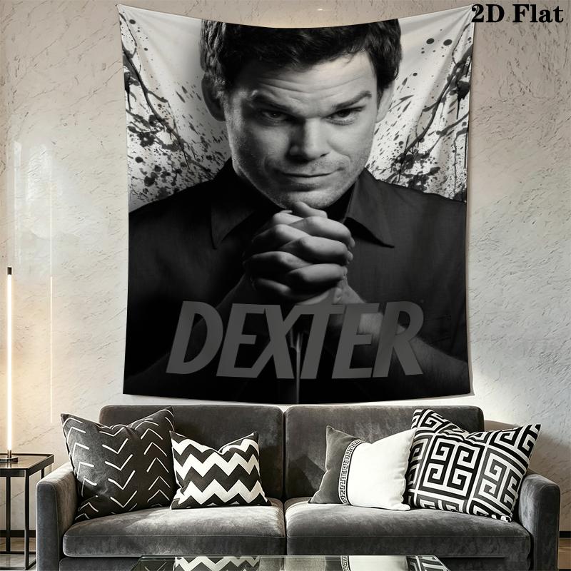DEXTER Wall Tapestry Aesthetic Wall Hanging Printed Fabric Blanket Decorative Tapestries for Bedroom Living Room Home Decor
