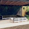 Day and Night - Day and Night Garden Furniture 12 Pieces with White Pine Wood Cushions
