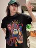 Women's Plus Size Retro Cotton Half-Sleeve T-shirt