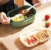 Ecarla Lunch Box Śniadaniówka Ze Sztućcami 21X14,5X8Cm Mięta Pjm44M