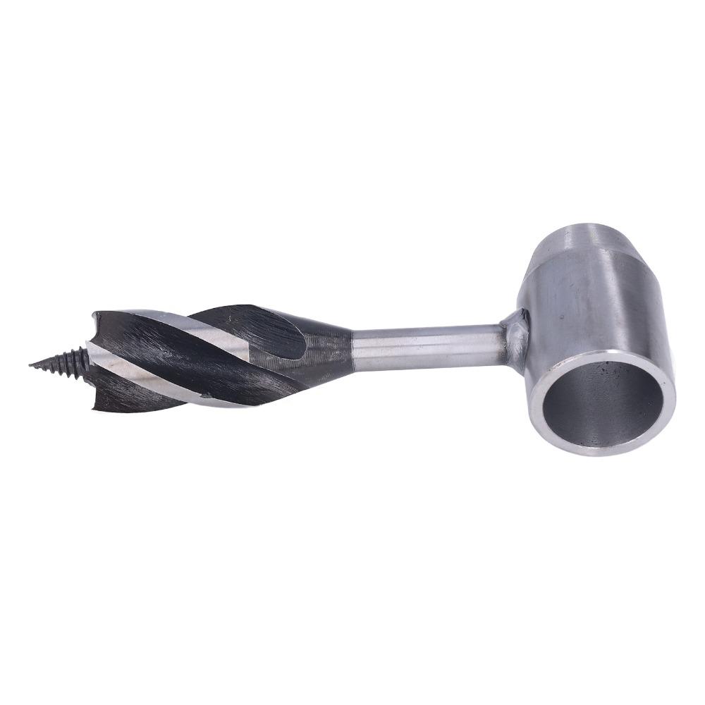 Carbon Steel Manual Auger Drill Bit 25mm Hand Hole Maker Durable Hand Auger Wrench Bushcrafting