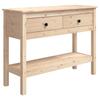 VidaXL Table console 100x35x75 cm Bois massif de pin 814624