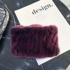 Rex Rabbit Hair Neck Cover Women's Winter Elastic Mesh Scarf Headband Versatile Real Fur Plush Headgear Children's Scarf