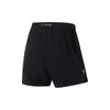 Li Ning Running Series Logo Print Elastic Loose Casual Shorts Men Shorts Black AKST267-6