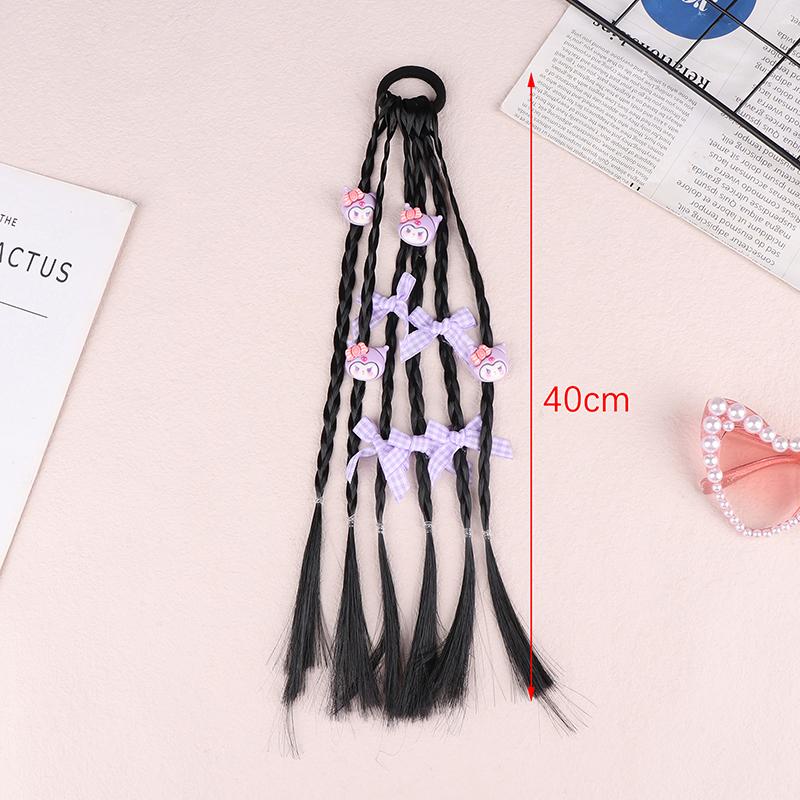 

Мультяшный Детский Детский Парик Коса Повязка на Голову Девочка Высокий Хвост Головной Убор Аксессуары для Волос