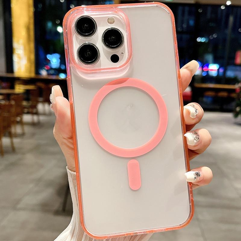Transparent Magnetic Adsorption Case for iPhone 17 - Compatible with iPhone 12, 13, 14, 15 Pro Max, and 16