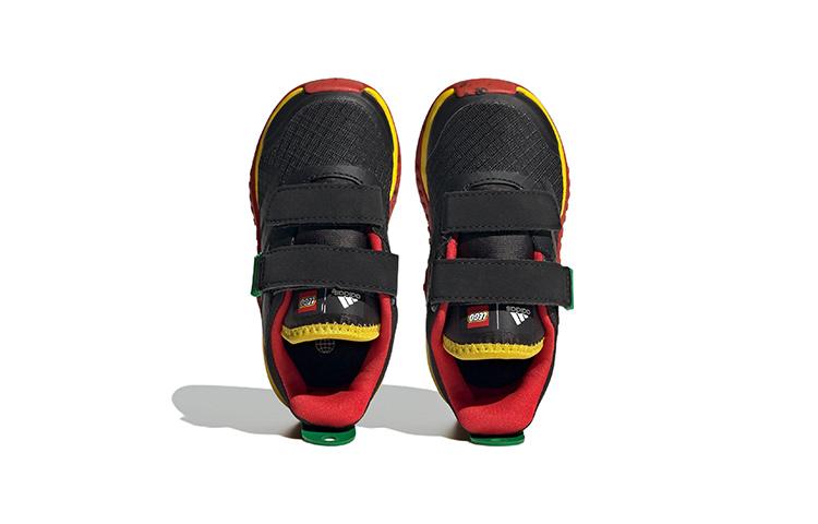 Adidas Sport Dna Comfortable And Trendy Low top Sports Casual Shoes Black Red Yellow Infant And Toddler HQ1309