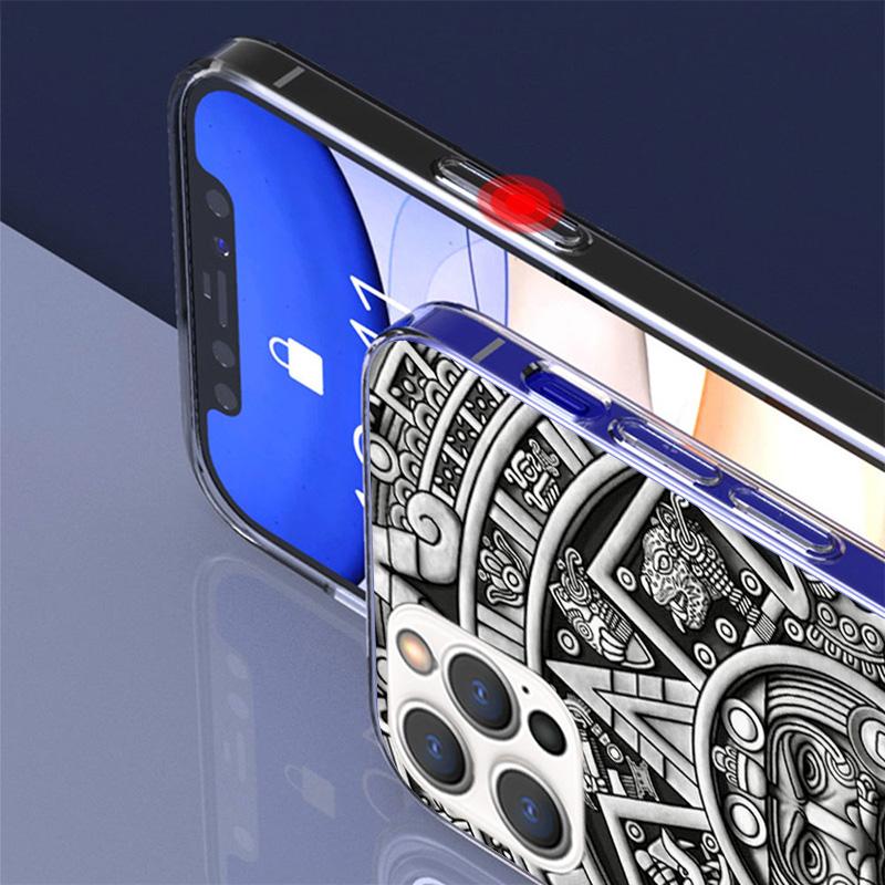 Mayan Stone Totem Pole Phone Case For iPhone 17 Air 16 15 Plus 11 14 Pro Max 13 Mini 12 7 8 + SE Pattern Art Customized Cover 17