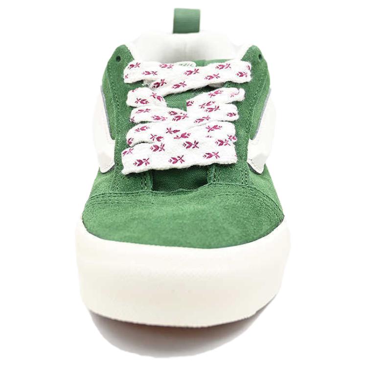 Vans Knu Skool Limbă Pufoasă Bandă Laterală Modelată 3D Dantelă Groasă Unisex Piele de Cămilă Verde VN000D6ZBR1