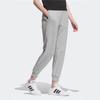 Adidas Neo Solid Color Lace-Up Casual Tapered Knit Sports Pants Women Pants Gray IK2441