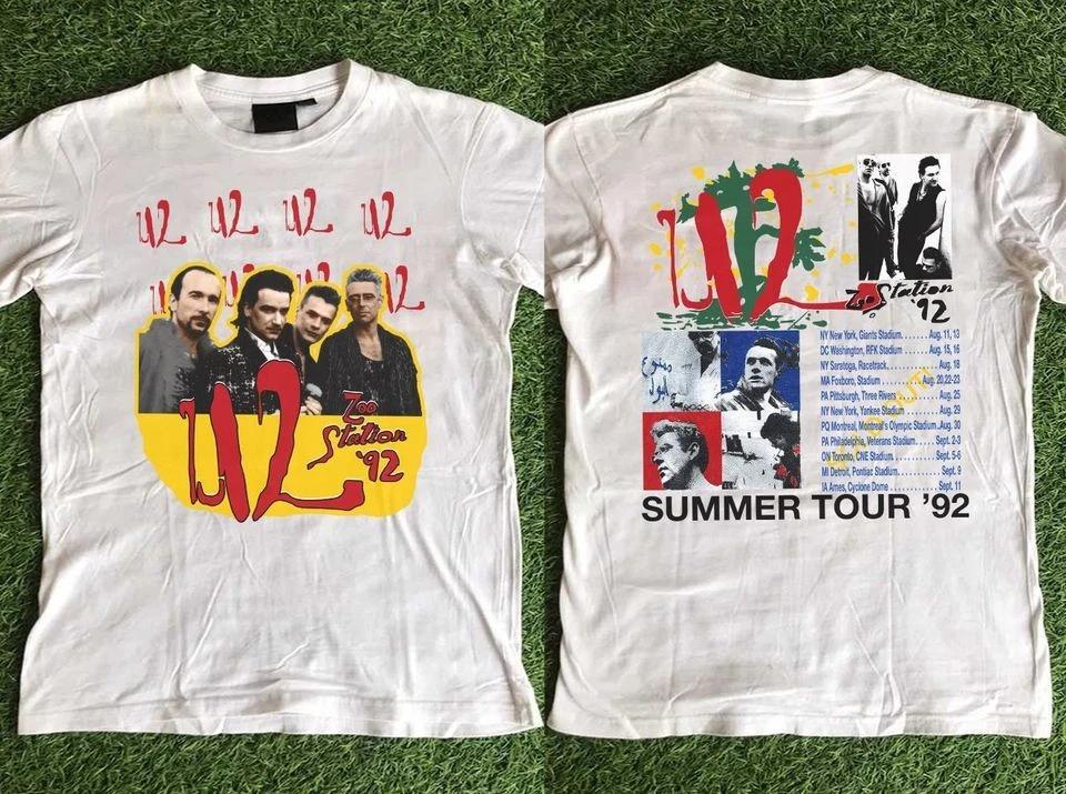 1992 U2 Zoo Station Summer Tour Unisex T-T-Shirt, U2 Zoo Station Tour  92 L