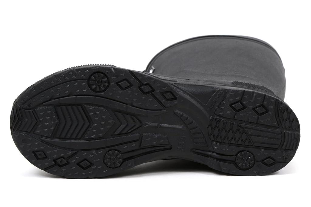 Akiriko Moz Rain Tight Hood TPE Urethane Size 23cm Boots, Mid-Length, Fit, & Drawcord, Material, Non-Slip Sole, Liner, Black,