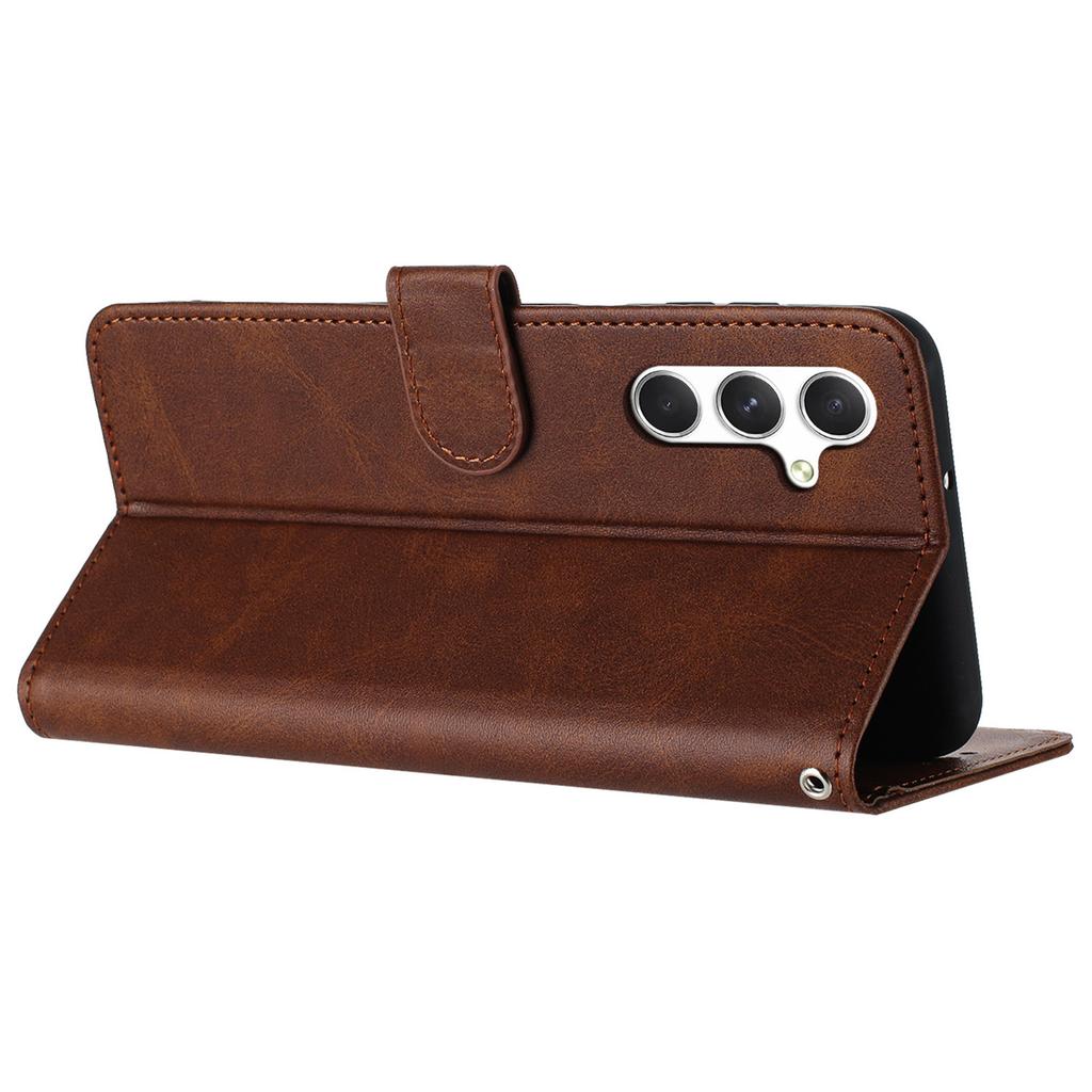 For Samsung Galaxy A55 5G Cell Phone Cover Wholesale Calf Texture Stand Phone Case Wallet