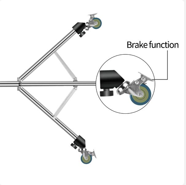 16-22mm Professional Universal Pro 3 Wheels Multi-function Photography Studio Heavy Lighting Century Photography Accessories