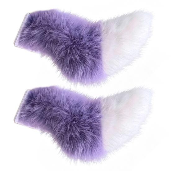 Electric Wagging Tail for Car USB Rechargeable Fox Tail Decoration with Remote Control