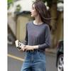 Demana Women's Autumn Letter Print Cotton Blend T-shirt