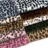 Plush Leopard Print Fabric Polyester Soft Fluffy Gradient Color Suitable for Handmade Sewing Dolls Background Decoration Fabric