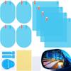 8 Pieces Car Rearview Mirror Film, Anti Fog Glare Rainproof Waterproof Mirror HD Clear Nano Coating Car Film, Protective Sticker for Rear View