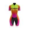 2026 Summer Breathable One-piece Cycling Suit Set Triathlon Onesie Tights Women's Short-sleeved Road Cycling Suit