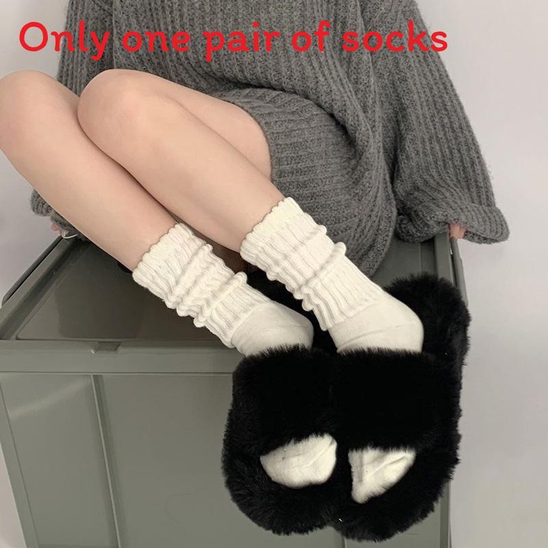 Girl Over Knee Socks With Thickened Acrylic Material For Winter Warmth And Casual Style
