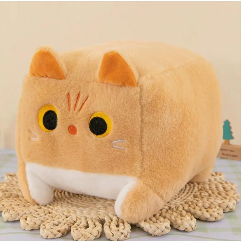 

Square Cat Pillow Plush Toy Kawaii Black Cat Cushion Fluffy Soft Stuffed Animal Doll For Kids Home Decor Gift 20cm