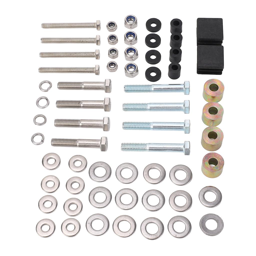 Suntop Hardware Kit 75465G01 Shade Top Metal Strut Screw Bushings Repair Kit Replacement for E‑Z‑GO 54 Inch Suntop Golf