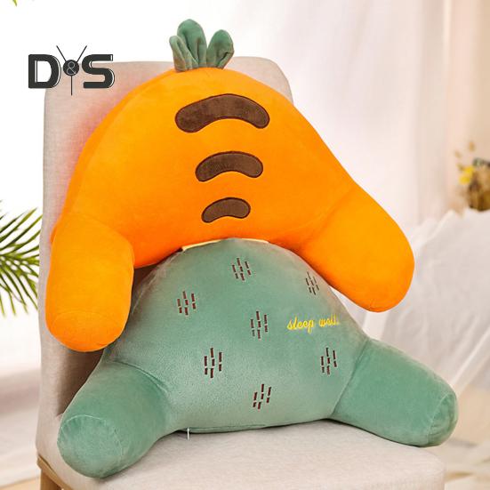 Throw Pillow Cartoon Animal Shape Elastic Fully Filling Plush Stuff Toy Sofa Bed Couch Decoration Office Nap Pillow Chair Waist Protector Car Seat
