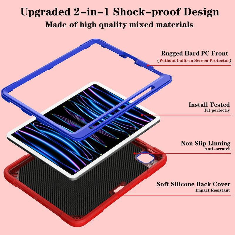 IPad Case 9 10th Gen Pro 11 Air 4 5 With Pencil Holder Stand Shockproof Tablet Cover