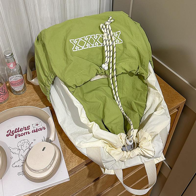 Outdoor Sports Lightweight Drawstring Backpack Men's And Women's Bags Mountaineering Bag Student Class Bag