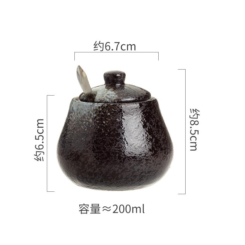 Ceramic Seasoning Jar Set Spice Jar Seasoning Bottle Salt Shaker Spice Container Seasonings Box Kitchen Organizer Storage Jar