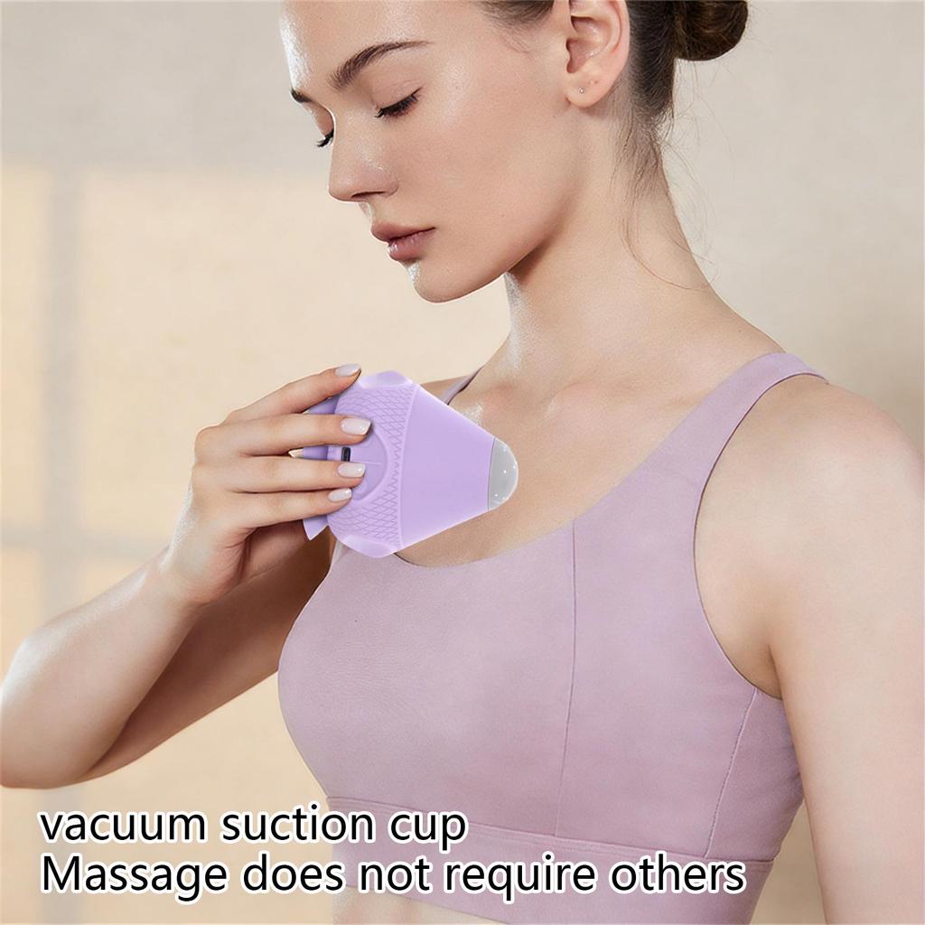 Electric Fascia Ball Adsorption Type Plantar Shoulder Neck Waist Fascia Relaxation Vibration Hot Compress Silicone Massager Massage Ball