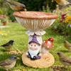 Whimsical Garden Sculpture Bird Feeder