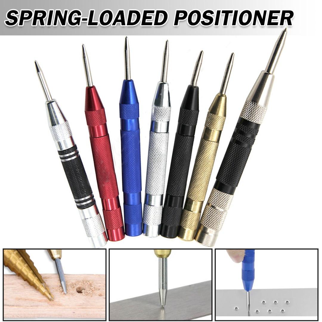 

PDTO 5-дюймовый автоматический пробойник с центральным штифтом, подпружиненный инструмент для разметки отверстий в дереве