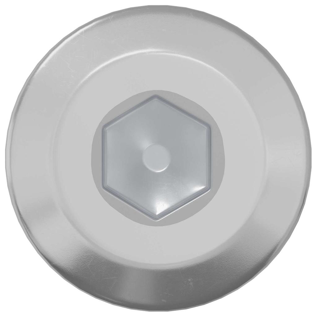 Hex Phillips Head Security Screw 12 pcs Silver M6 * 35 mm Steel