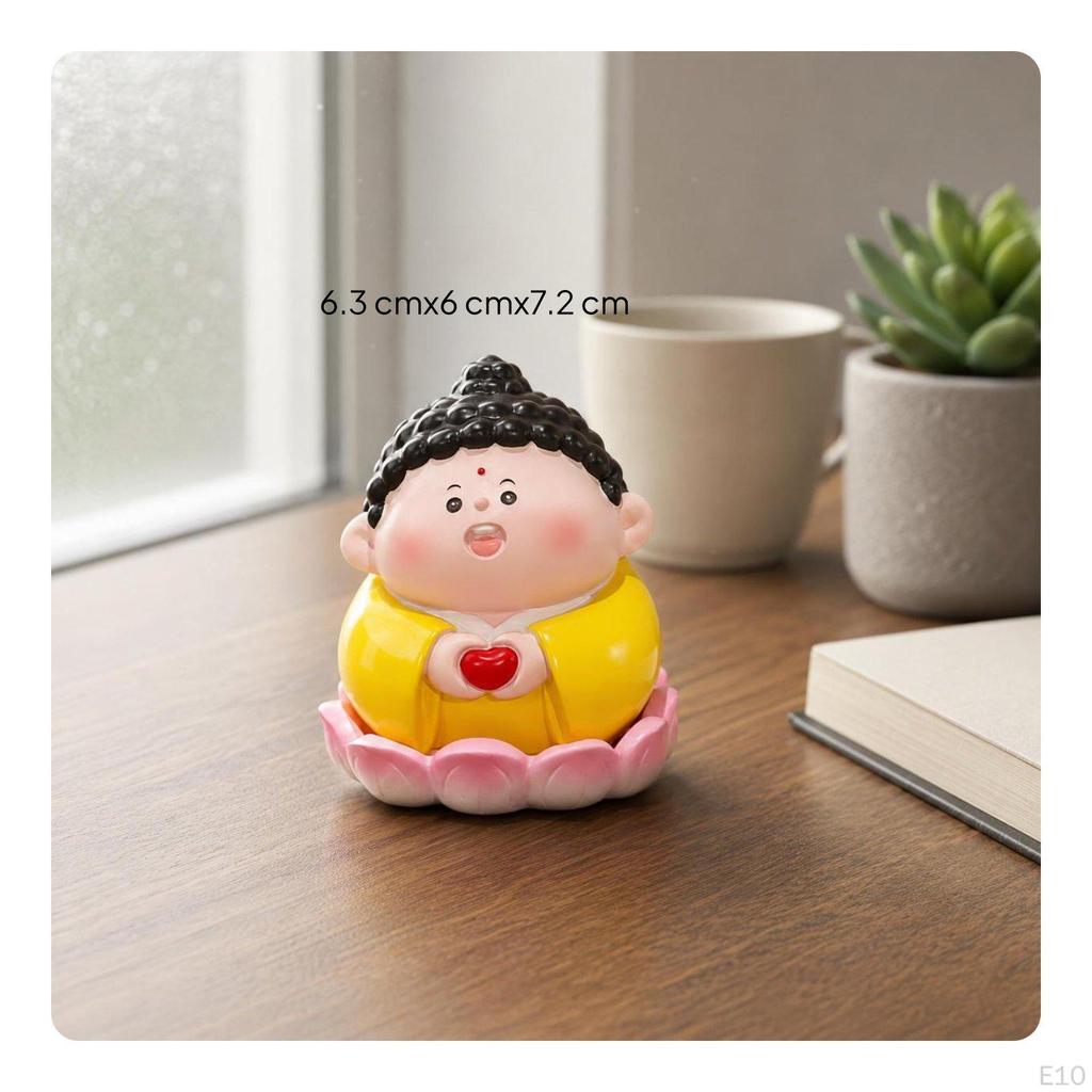 Cartoon Wealth Figurines Handmade Desk Ornament Desktop Decoration Cute Resin Statue for