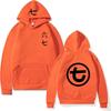 Mens Oversized Hooded Sweatshirt With Letter Print Casual Long Sleeve Pullover Fall Youth Fashion